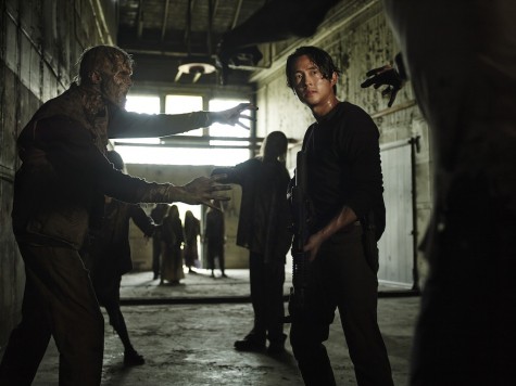 Steven Yeun stars as Glenn Rhee in "The Walking Dead." Season five of AMC's hit show premieres on Sunday, Oct. 12, 2014.