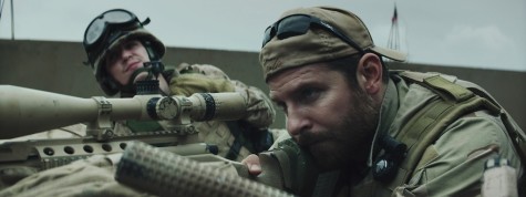 "American Sniper" is up for Best Picture in the 87th Academy Awards. Kyle Gallner, left, as Goat-Winston and Bradley Cooper as Chris Kyle in Warner Bros. Pictures' and Village Roadshow Pictures' drama "American Sniper."