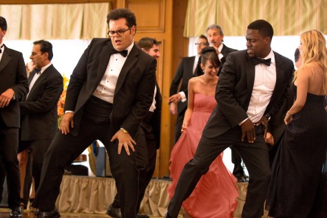 Jimmy (Kevin Hart), right, with Doug (Josh Gad) in Screen Gems' "The Wedding Ringer."