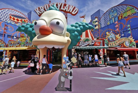 A look at the Simpsons scenery at Universal Studios Hollywood. (Al Seib/Los Angeles Times/TNS)