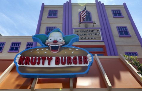 Krusty Burger is one of several eateries at Universal Studios Hollywood. (Al Seib/Los Angeles Times/TNS)