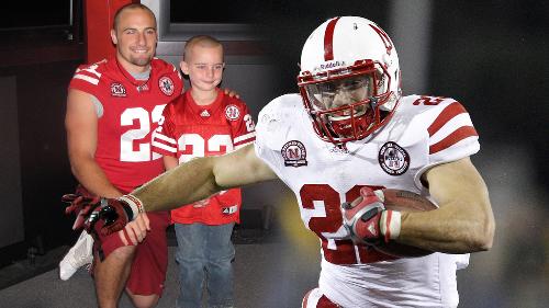 Rex Burkhead and Jack Hoffman the day they met