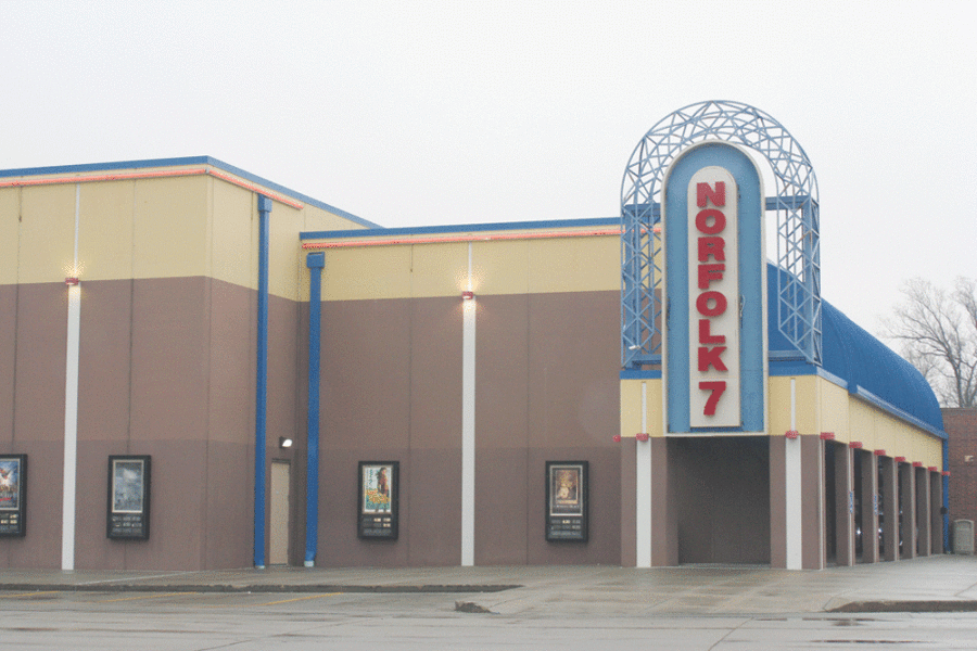 Outside view of the Norfolk 7 CEC Theatre. Although the Norfolk CEC is located in and managed in Norfolk, Nebraska, movie selection decisions are made in Minnesota. 