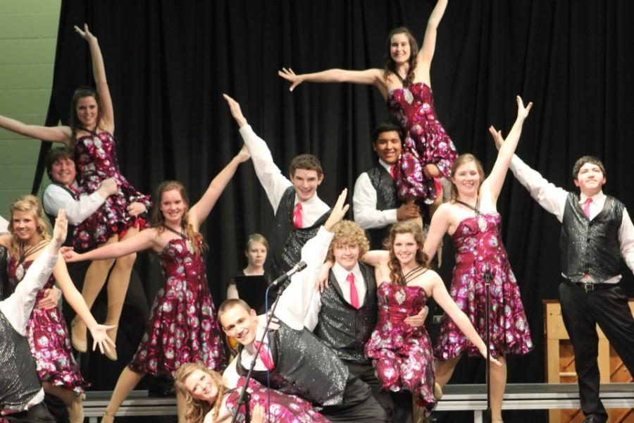 Norfolk High School Showstoppers during their performance.