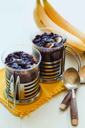 Cocoa Banana Mug Cake- Microwave Friendly and Gluten-Free