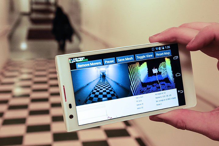 Building An Indoor 3-D Map On The Spot, Via Smartphone
