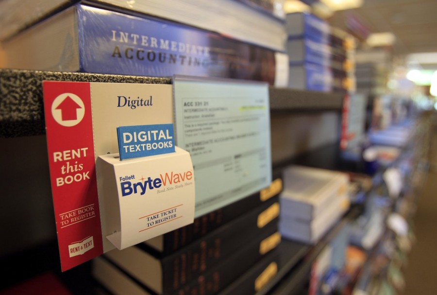 Students can rent, buy used, buy new or buy a digital copy of their textbooks at the Cal State Dominguez Hills bookstore in Carson, Calif., which is trying to provide more information to students about book costs and alternatives. (Allen J. Schaben/Los Angeles Times/MCT)