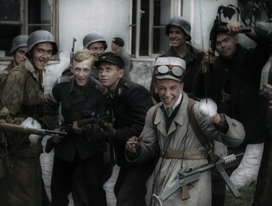 Warsaw Uprising is cut together from six hours of original silent newsreel footage shot during the 63-day struggle led by the Polish resistance Home Army to liberate the city from Nazi occupation. 