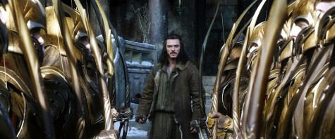 Luke Evans as Bard in the fantasy adventure "The Hobbit: The Battle of Five Armies," 