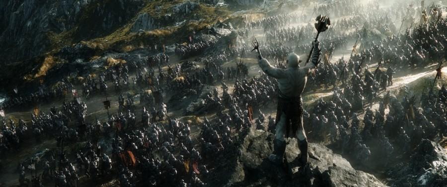 A scene from the fantasy adventure The Hobbit: The Battle of Five Armies, 