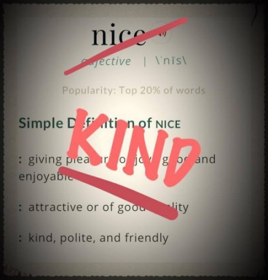 Why we should stop being nice